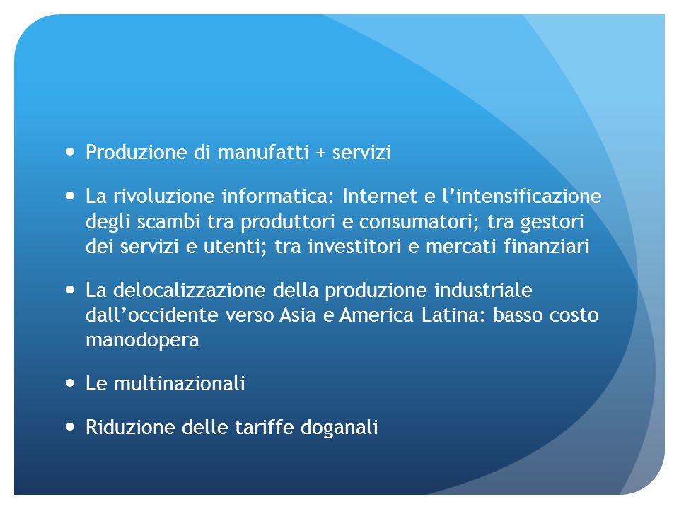 La Globalizzazione Incerta Ppt Scaricare